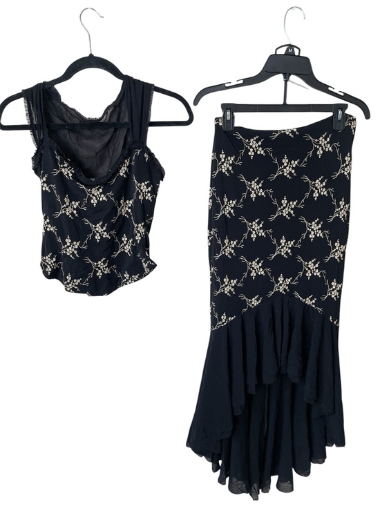 Cache Dresses & Skirts - VTG Y2K Cache Embroidered Mermaid Skirt Set